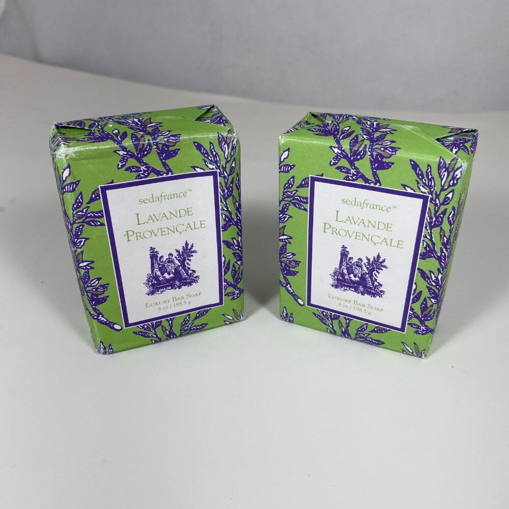 Seda France Lavande Provencale Classic Toile Paper-Wrapped Bar Soap (Pack of 2)
